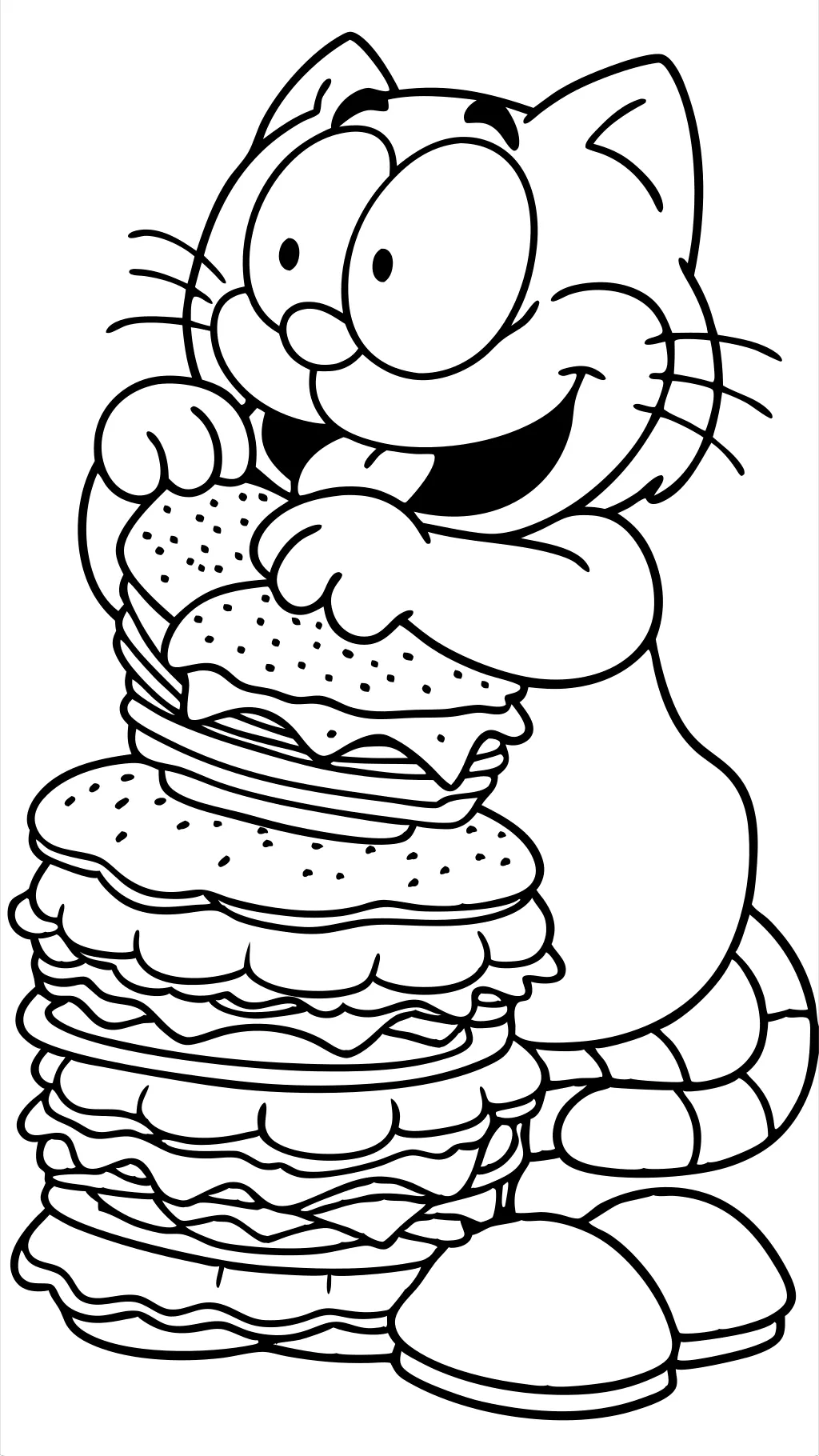 coloring pages of garfield